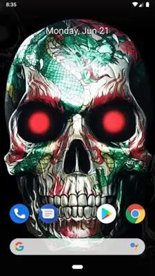 Skull Wallpapers Offline android App screenshot 0